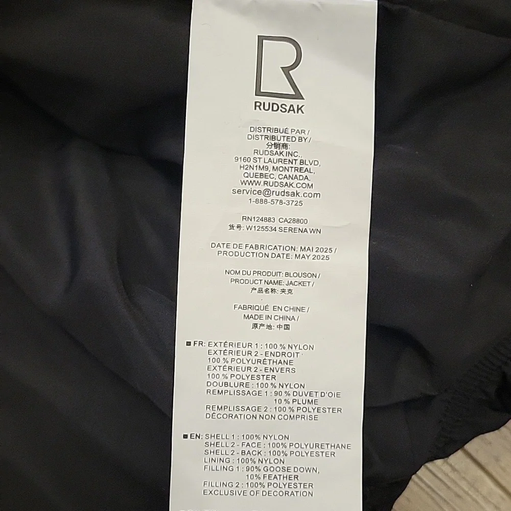 NWT Rudsak Black Serena Puffer Jacket Size M - Picture 7 of 11
